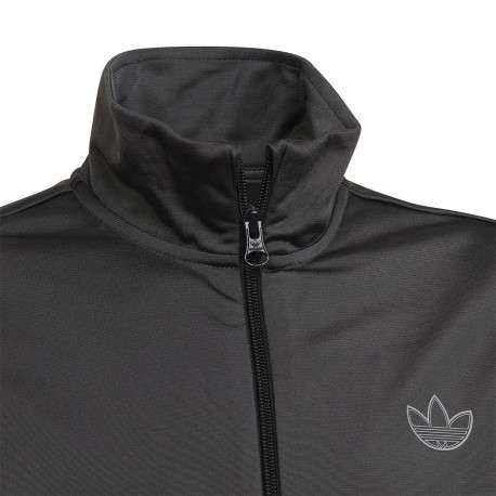 Sweat zippé anthracite fantaisie col montant - Image 3