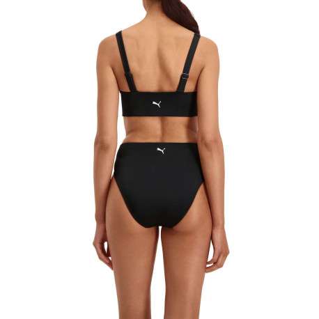 Bas de maillot de bain noir fantaisie avec le nom de la marque triplé floqué à l'avant - Image 4