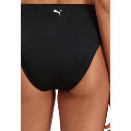 Bas de maillot de bain noir fantaisie avec le nom de la marque triplé floqué à l'avant - Image 7