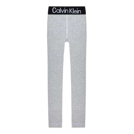 Pantalon Legging gris uni avec une coupe skinny et ceinture noire - Image 6