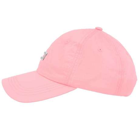 Casquette rose unie avec fermeture clip inox - Image 3