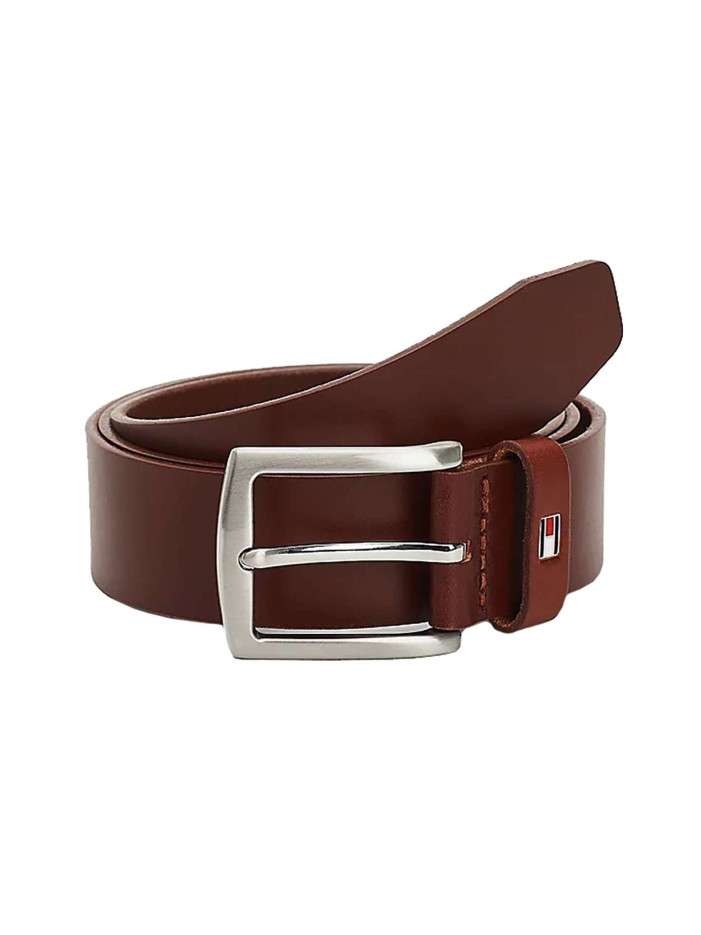 Ceinture camel en cuir unie...