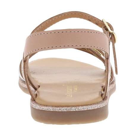Nu-pieds en cuir rose à semelle plate et à boucle à ardillon - Image 8