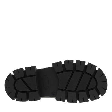 Sandales en cuir noir à semelle chunky fermées par boucle à ardillon - Image 6