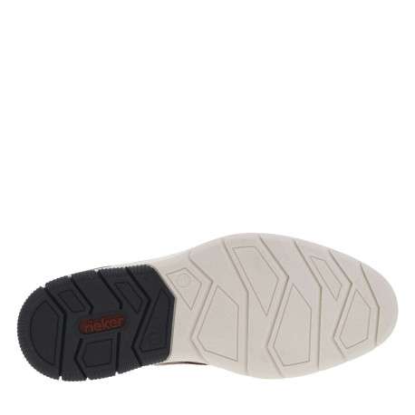 Baskets basses style derbies noisette avec des lacets ronds marron et blancs - Image 11