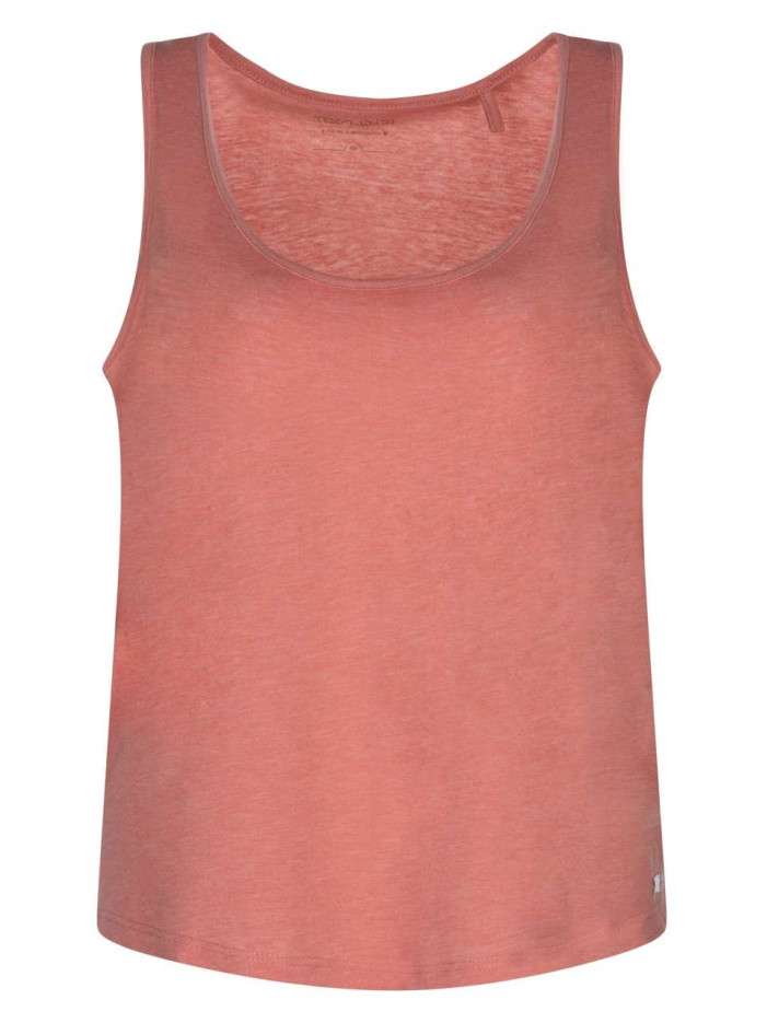 Débardeur rose chiné à col...