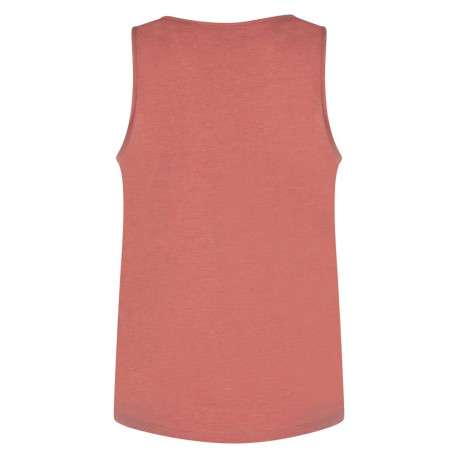 Débardeur rose chiné à col rond et coupe droite fluide - Image 3