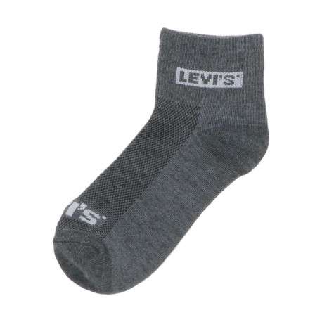 Chaussettes basses fantaisie grise et anthracite à logo all over, lot de 6 paires - Image 3