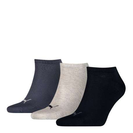 Lot de 3 paires de chaussettes multicolores en coton avec une coupe basse