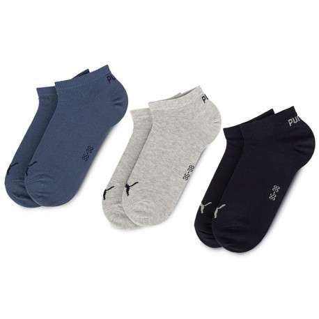 Lot de 3 paires de chaussettes multicolores en coton avec une coupe basse - Image 2