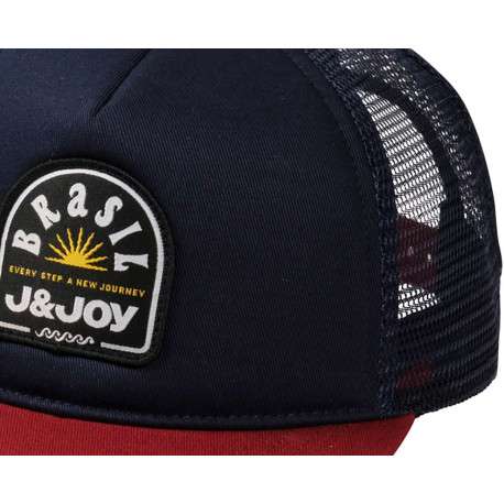 Casquette trucker marine en coton - Image 2