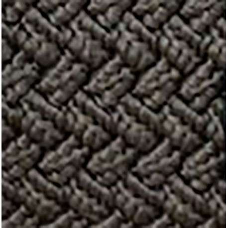 Ceinture tréssée kaki unie avec un passant noir brodé et une boucle rectangle - Image 3