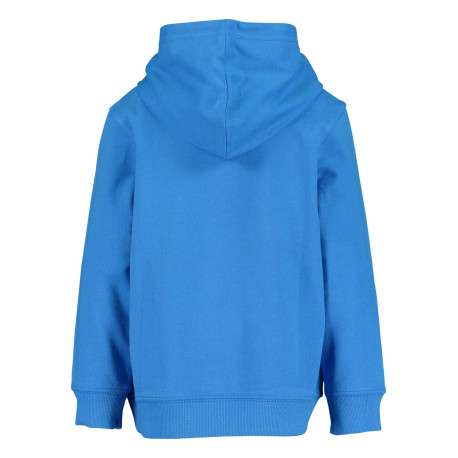 Sweat à capuche bleu en coton avec un dinosaure floqué sur une planche de surf - Image 2