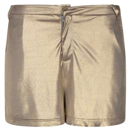 Short or irisé coupe droite avec 2 poches