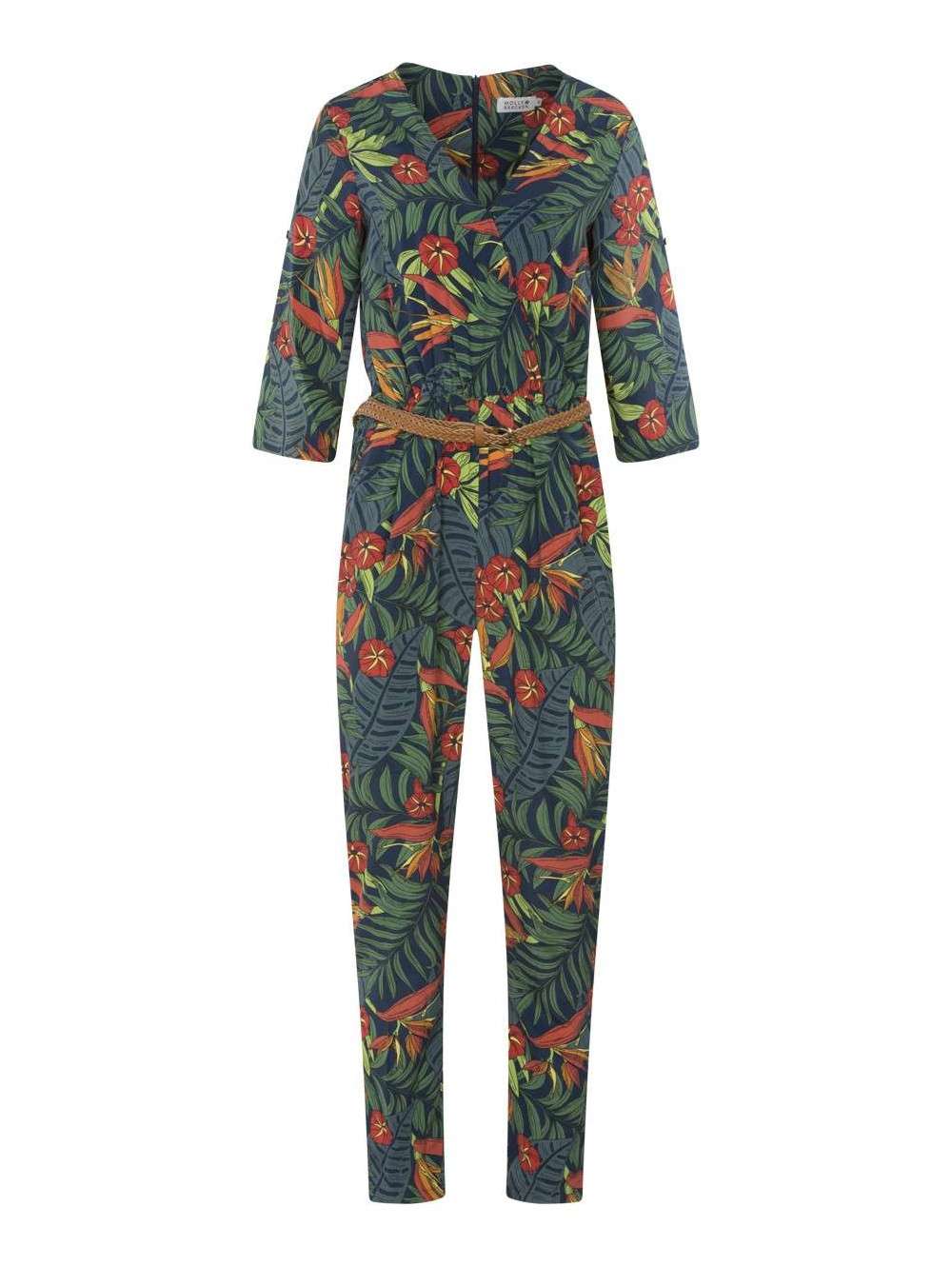 Robe Combinaison Lulus "Raquell" - Imprimé Tropical Corail - Taille S - Décolleté épaules Nues - Neuf Avec étiquettes