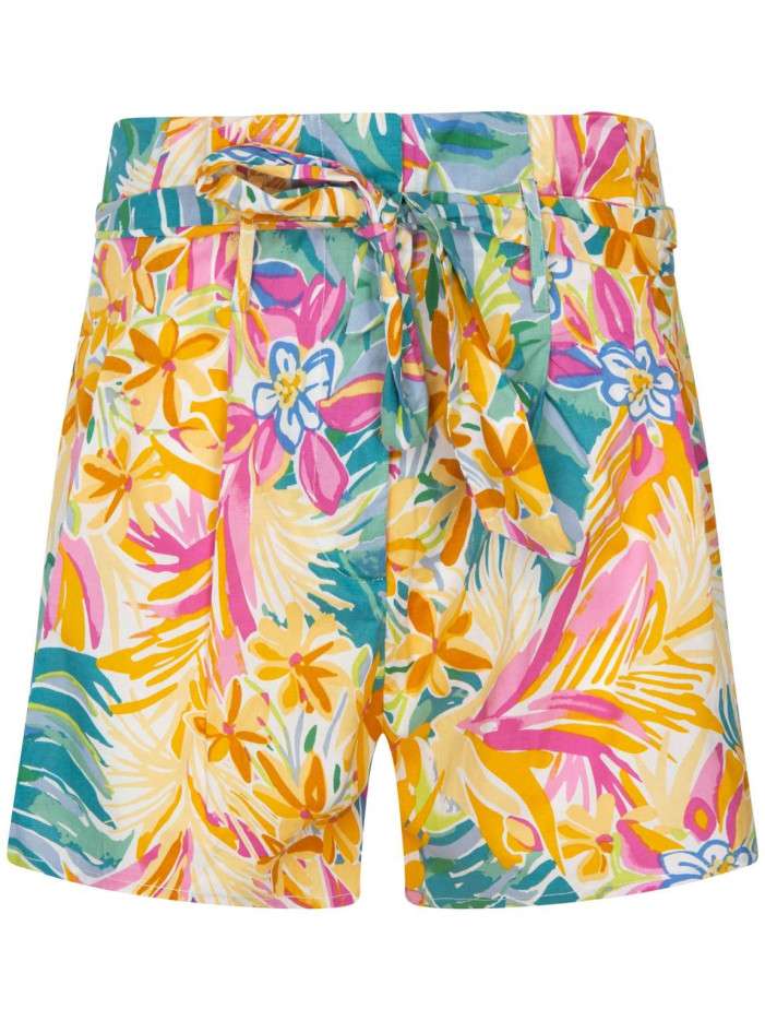 Short en coton à motif...