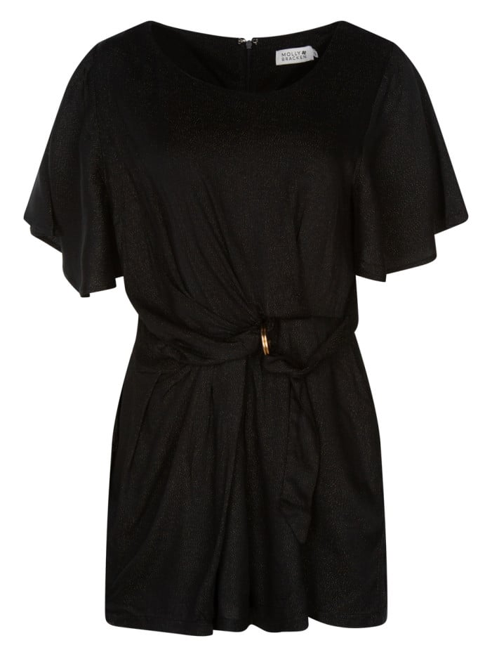 Combishort noire en coton...