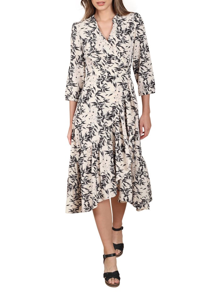 Robe mi-longue blanche...