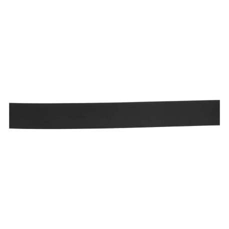 Ceinture Nylon noire en cuir de vache unie avec boucle plate - Image 2