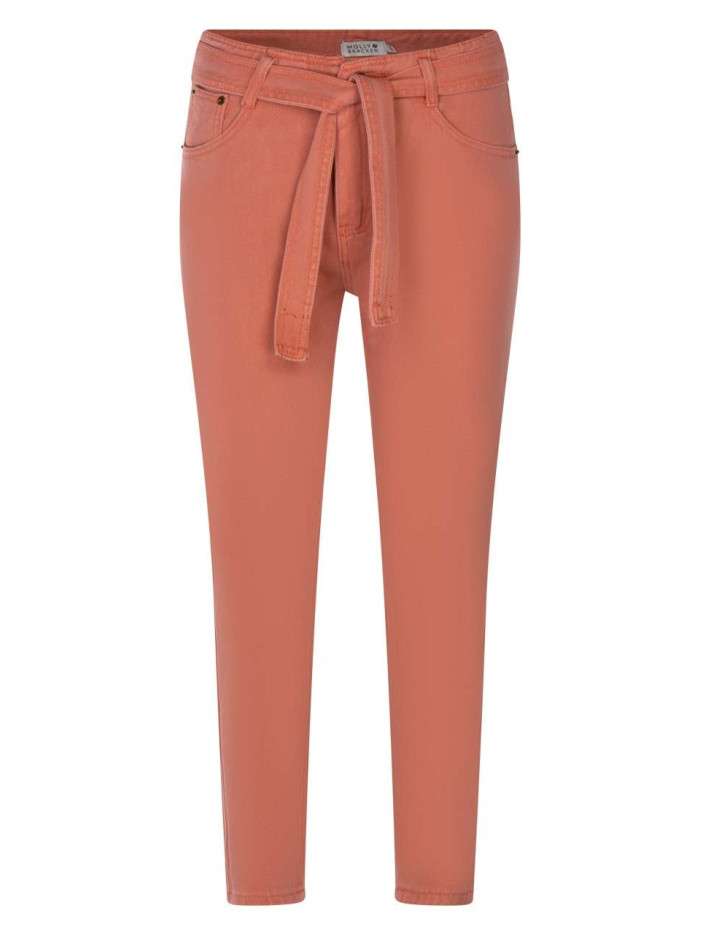 Pantalon pêche en coton uni...