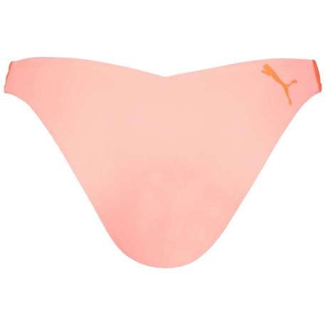 Bikini brésilien de bain pêche avec taille élastiquée et logo iconique - Image 2