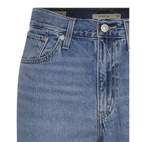 Jean 80S en coton stone uni coupe mom - Image 4