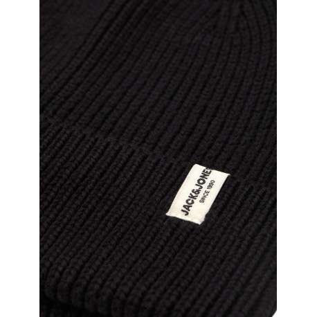 Bonnet à revers Brink Beanie Ln en coton noir - Image 2