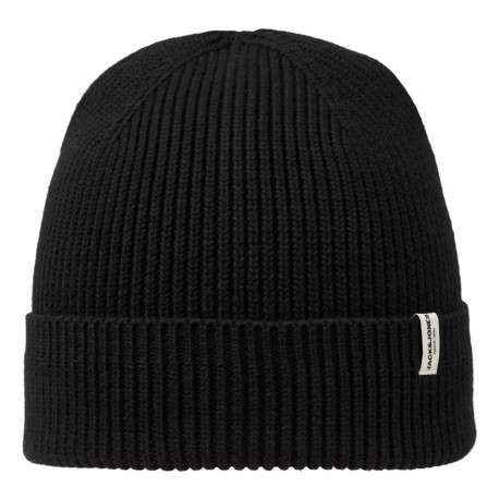 Bonnet à revers Brink Beanie Ln en coton noir - Image 3