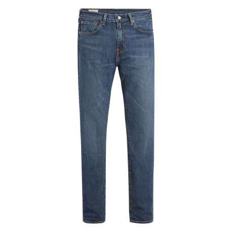 Jean 5 poches 512 Slim Taper en coton bleu uni à coupe slim à taille intermédiaire