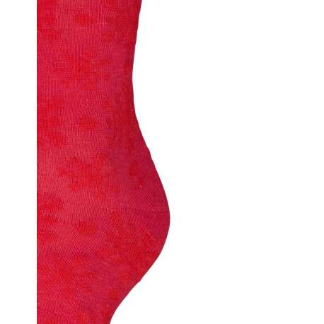 Chaussettes hautes en coton mélangé roses unies - Image 2