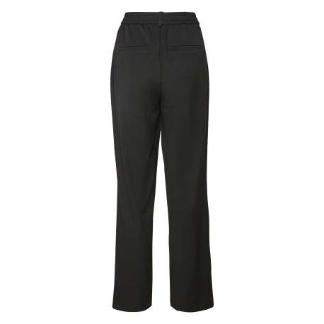 Pantalon Chino Maya noir uni à coupe bootcut avec dos élastiqué - Image 9