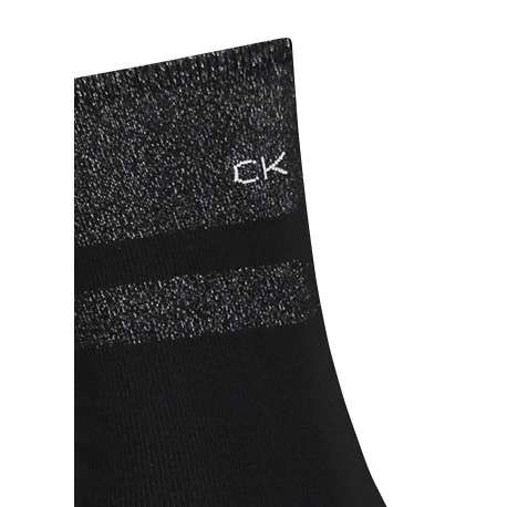 Coffret chaussettes hautes noir unies avec une coupe haute et chiné au dessus de la cheville - Image 3