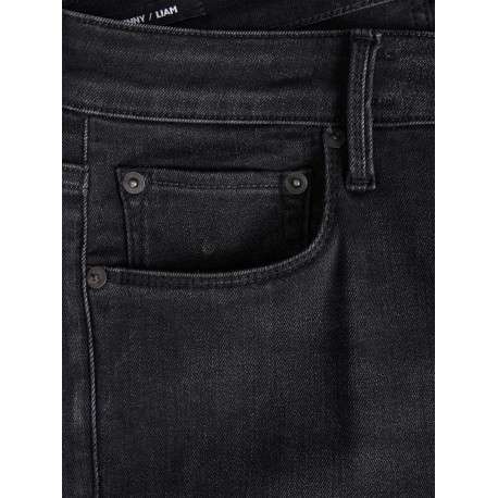 Jean Liam noir avec une coupe skinny et 2 poches plaquées à l'arrière - Image 12