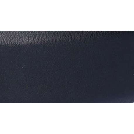 Ceinture noire unie aspect cuir lisse avec boucle métallique et poinçon doré - Image 3