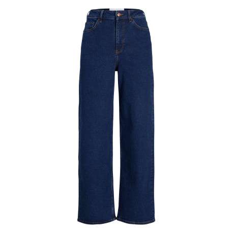 Jean Tokyo Wide bleu en coton uni avec une coupe droite