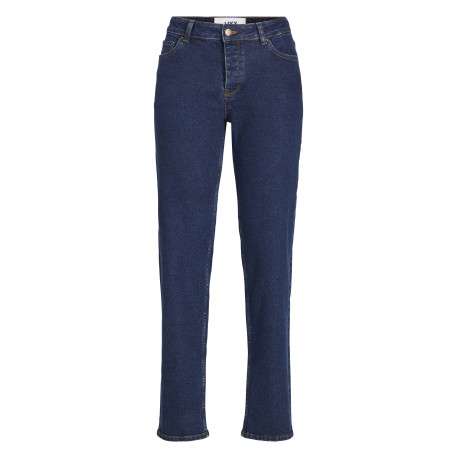 Jean indigo en coton biologique uni coupe régular avec 5 poches