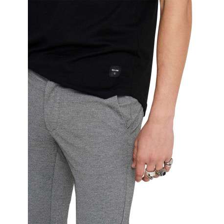 Pantalon Chino Mark Pant gris uni avec une coupe slim et des poches latérales - Image 10