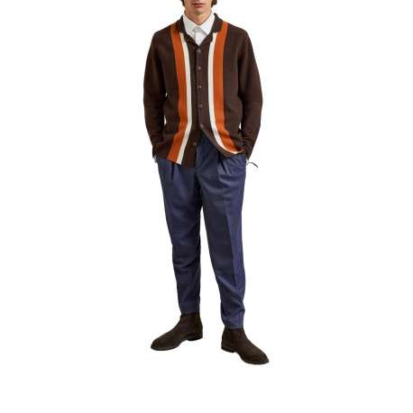 Chemise Methan blanche unie en coton avec un coupe droite et un col français - Image 8