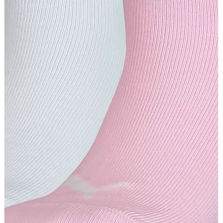 Chaussettes basses roses fantaisie coupe quarter - Image 2