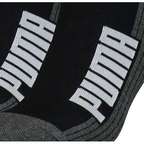 Lot de 2 paires de chaussettes basses en coton mélangé noires coupe quarter - Image 5