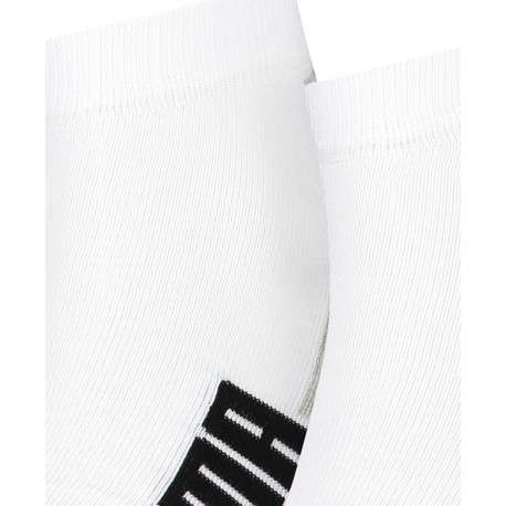 Lot de 2 paires de chaussettes basses en coton bicolore blanches et grises - Image 3