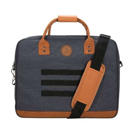 Porte-documents anthracite chiné avec fermeture zippée et pochettes interchangeables - Image 4