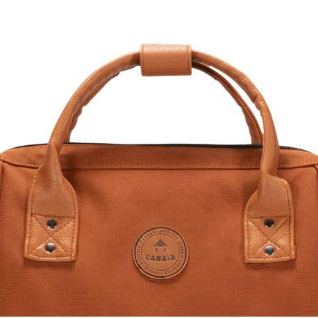 Sac à dos camel uni à fermeture zippée et pochettes interchangeables - Image 5