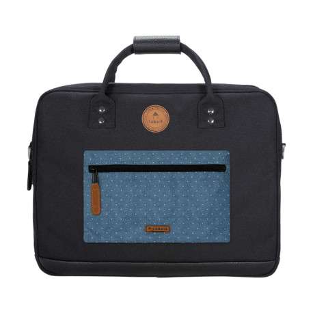 Porte-documents noir avec fermeture zippée et pochettes interchangeables - Image 2