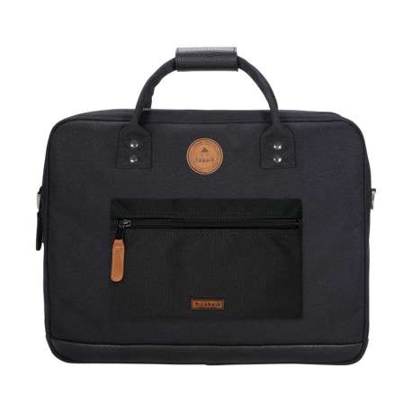 Porte-documents noir avec fermeture zippée et pochettes interchangeables - Image 3