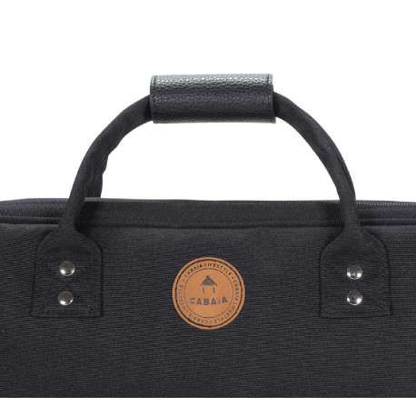 Porte-documents noir avec fermeture zippée et pochettes interchangeables - Image 5