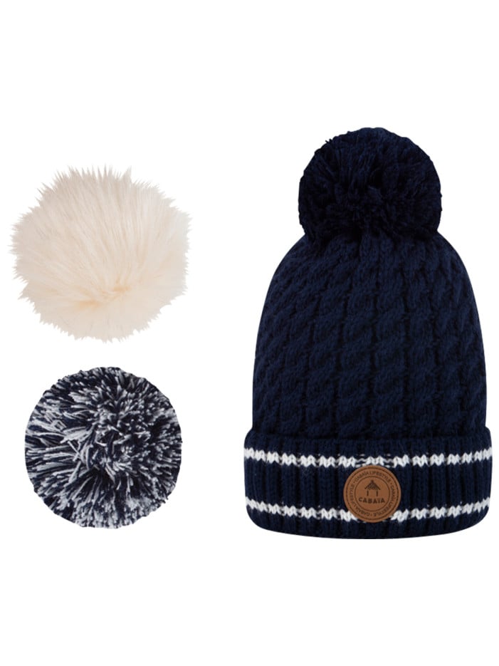 Bonnet en maille marine...