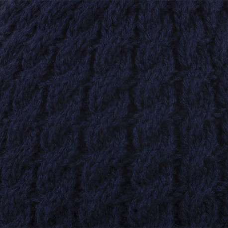 Bonnet en maille marine avec pompons interchangeables - Image 2