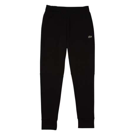 Pantalon de jogging en coton noir coupe slim avec liens de serrage à la taille et logo brodé - Image 3
