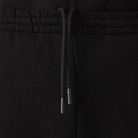 Pantalon de jogging en coton noir coupe slim avec liens de serrage à la taille et logo brodé - Image 9
